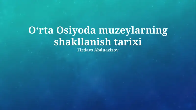 Muzey binolari me'morchiligi va dizayni
