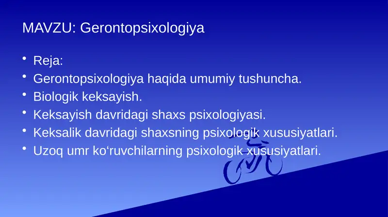 Gerontopsixologiya