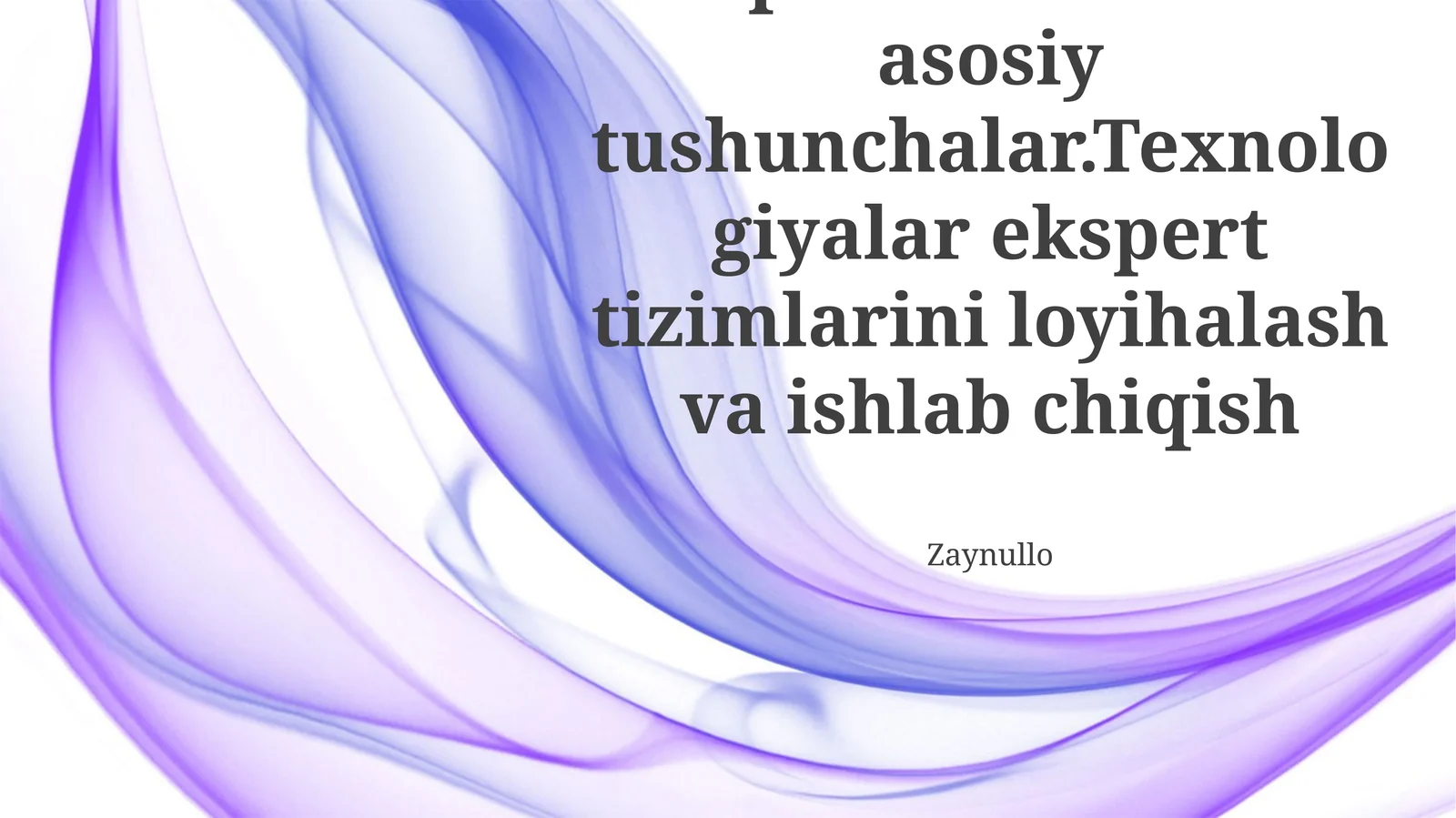 Ekspert Tizimlari