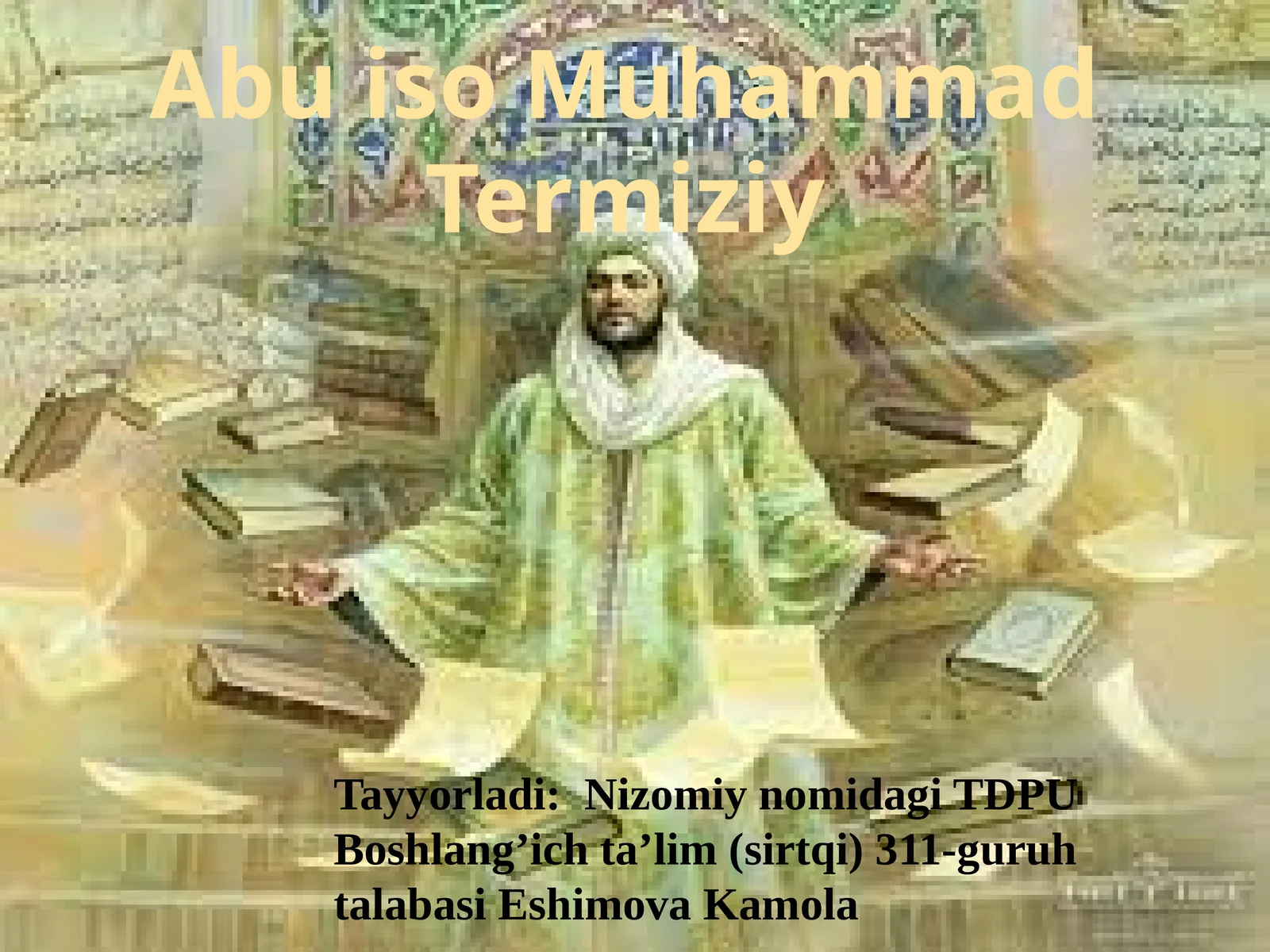Abu Iso Muhammad Termiziy
