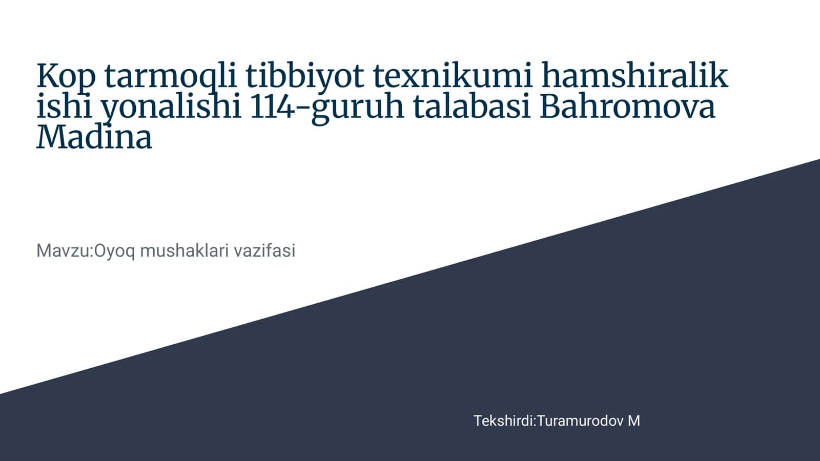 Oyoq mushaklari vazifasi