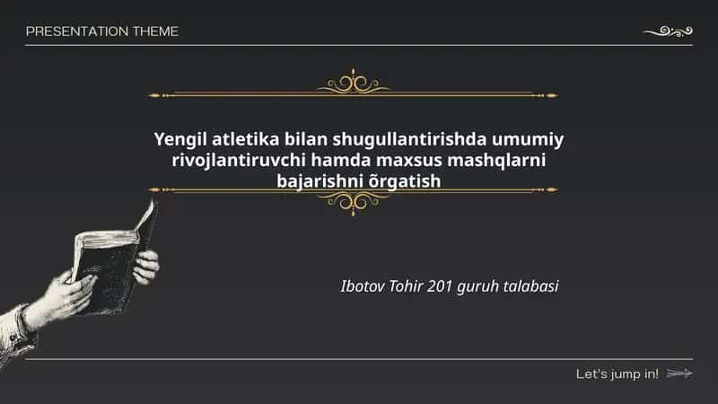 Yengil atletika bilan shugullantirish