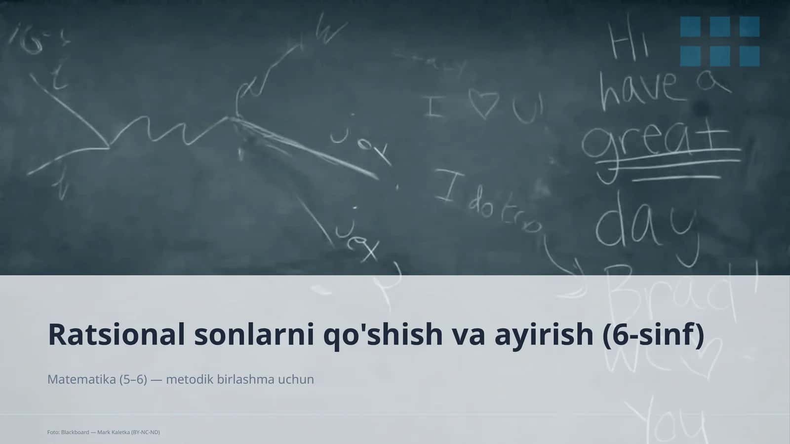 Ratsional sonlarni qo'shish va ayirish (6-sinf)