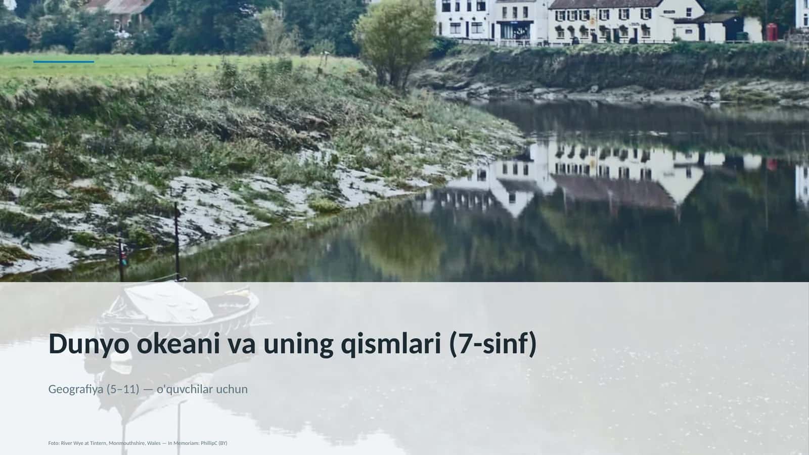 Dunyo okeani va uning qismlari (7-sinf)