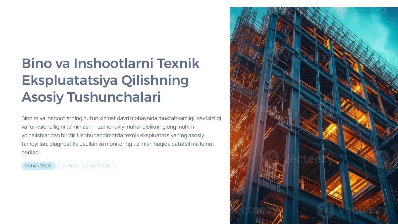 Bino va Inshootlarni Texnik Ekspluatatsiya Qilishning Asosiy Tushunchalari.pptx