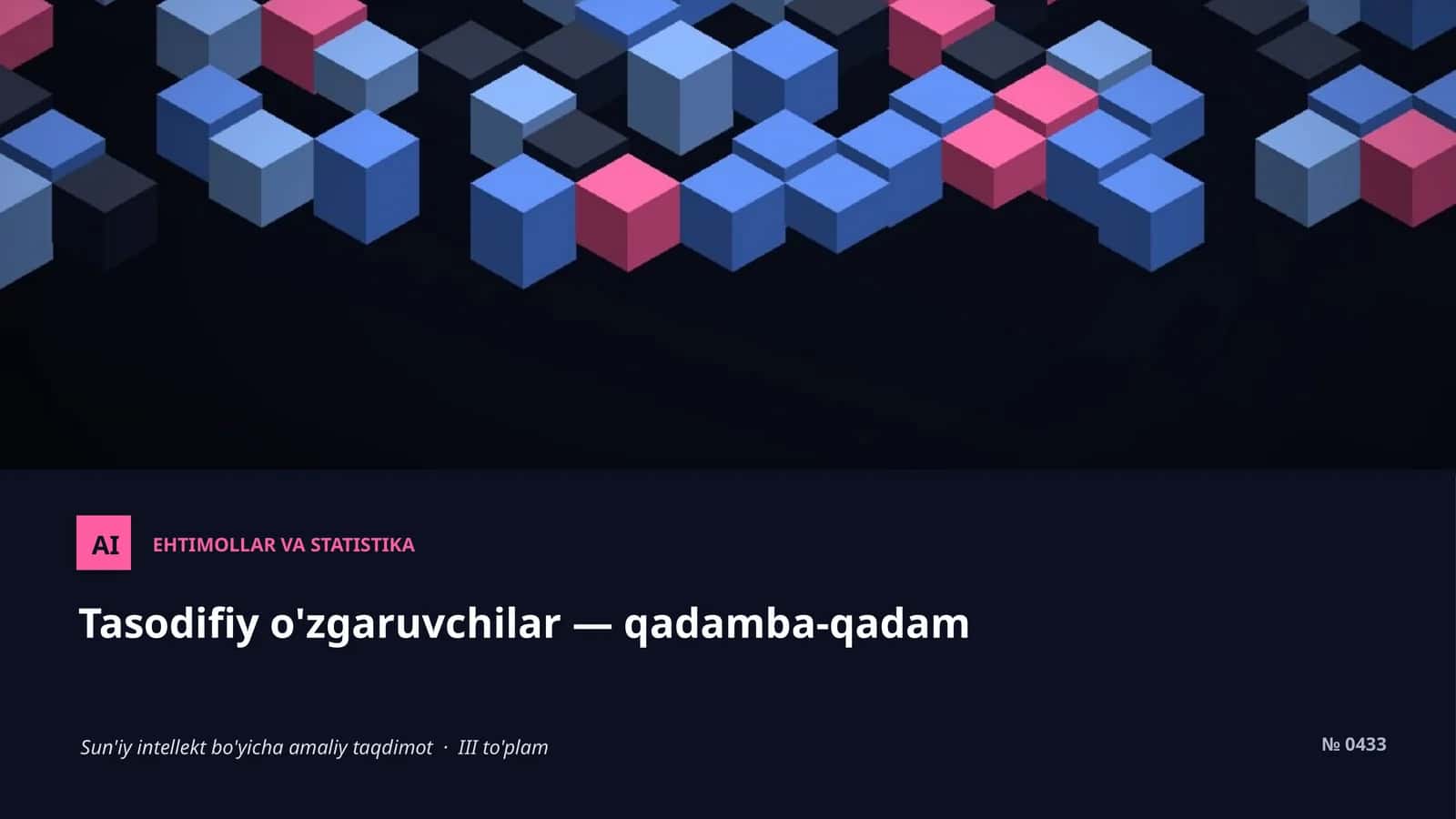 EHTIMOLLAR VA STATISTIKA