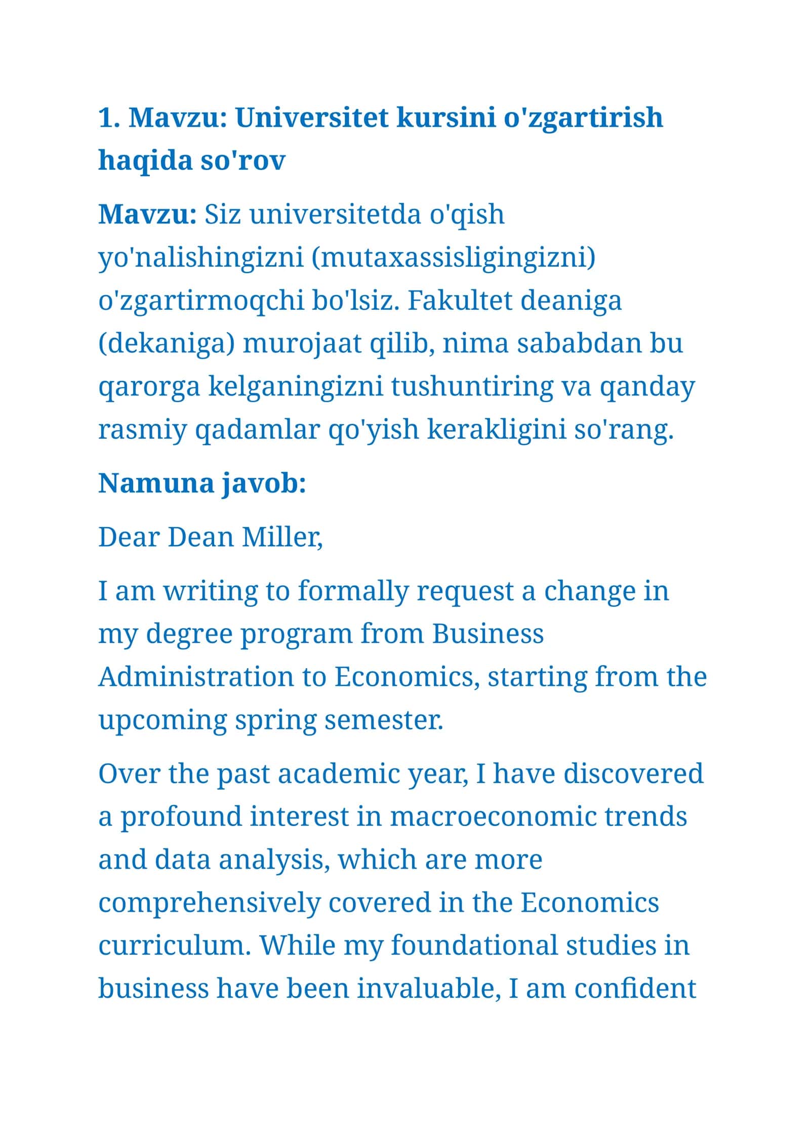 Part 1.1 writing uchun 5 ta C1 lik mavzu (cefr) English