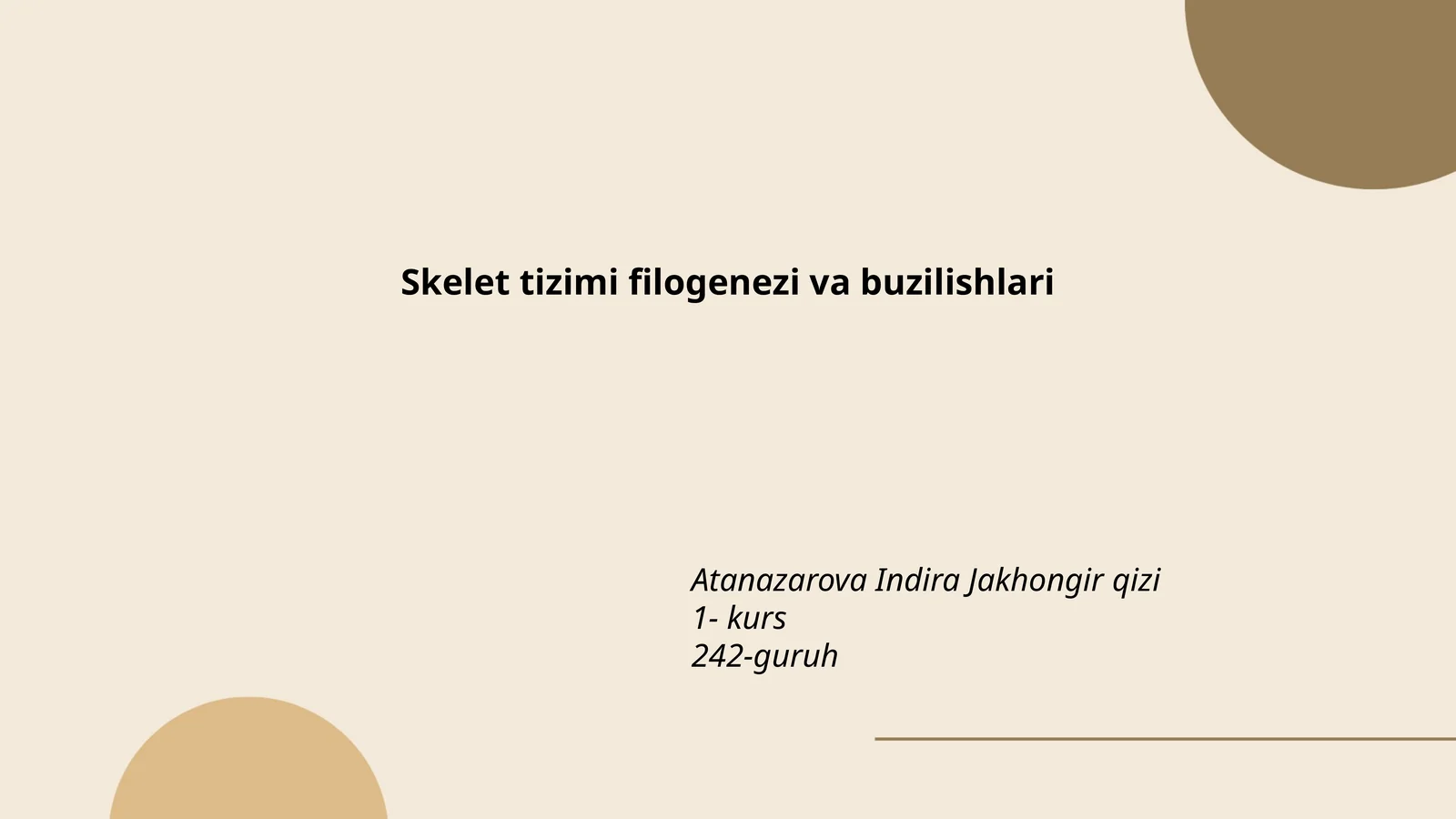 Skelet tizimi filogenezi va buzilishlari