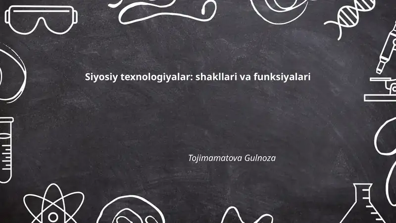 Siyosiy texnologiyalar: shakllari va funksiyalari