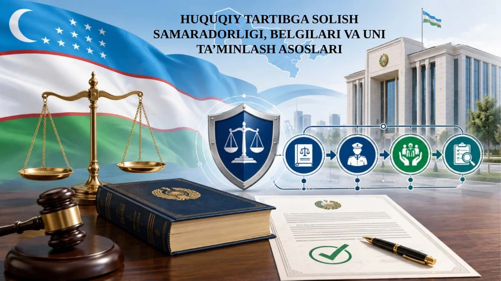 Huquqiy tartibga solish samaradorligi, belgilari va uni ta’minlash asoslari