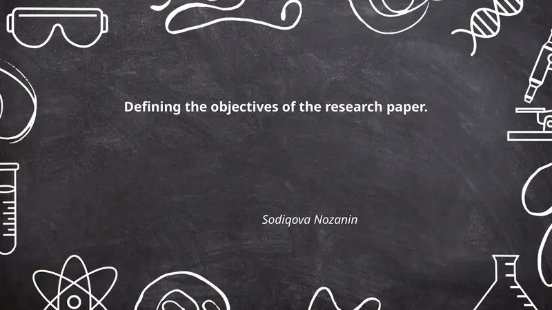 Defining the Objectives of the Research Paper