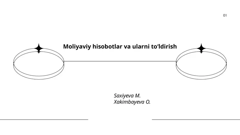 Moliyaviy hisobotlar va ularni toʻldirish