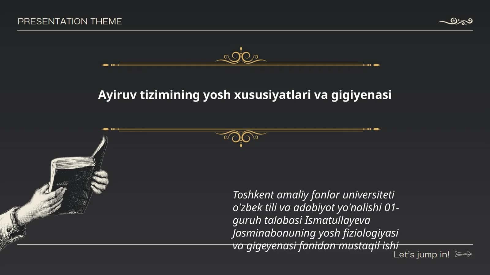 Ayiruv tizimining yosh xususiyatlari va gigiyenasi