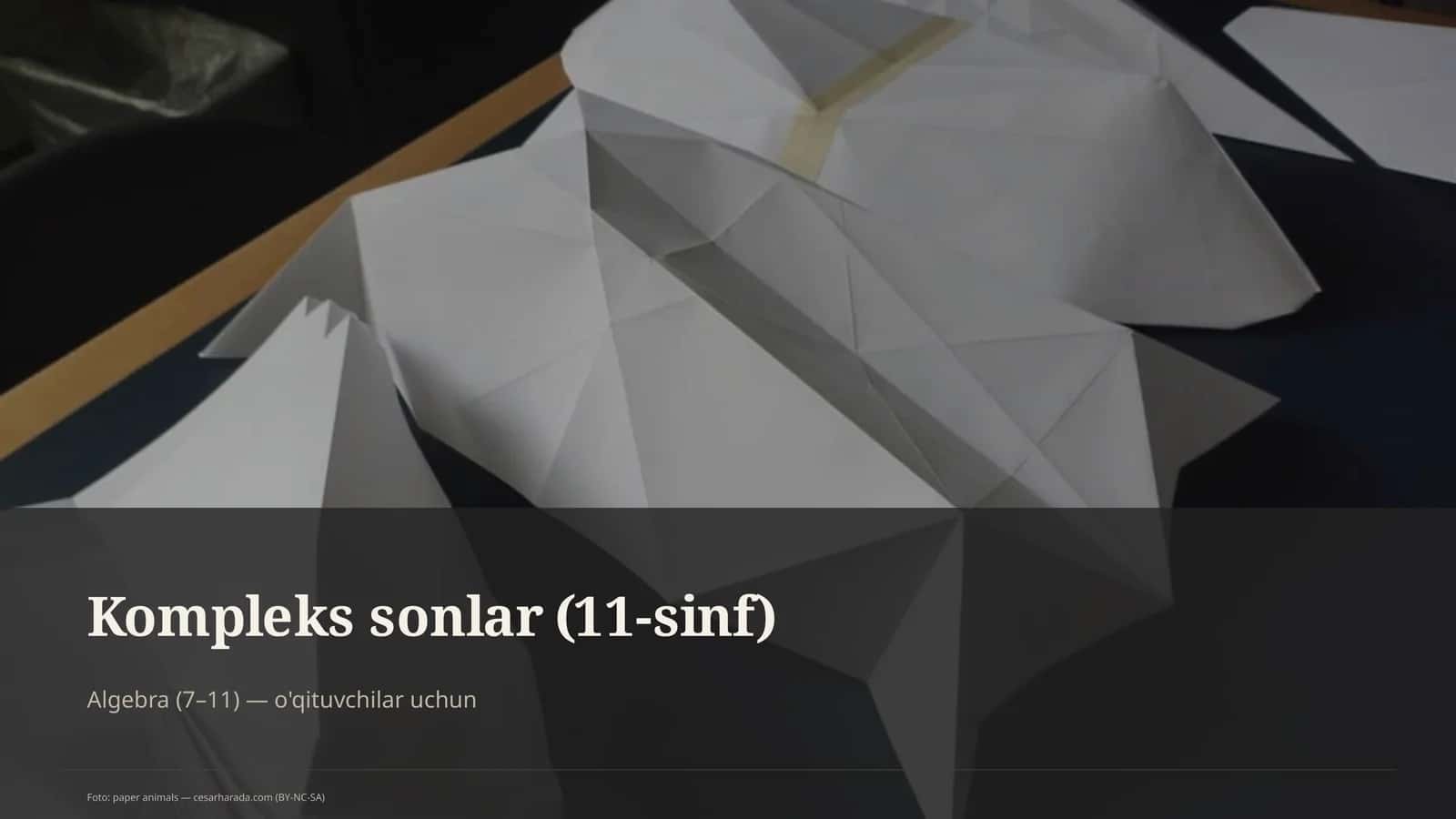 Kompleks sonlar (11-sinf)