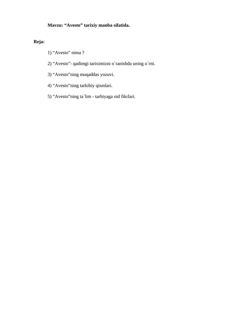 Avesto
