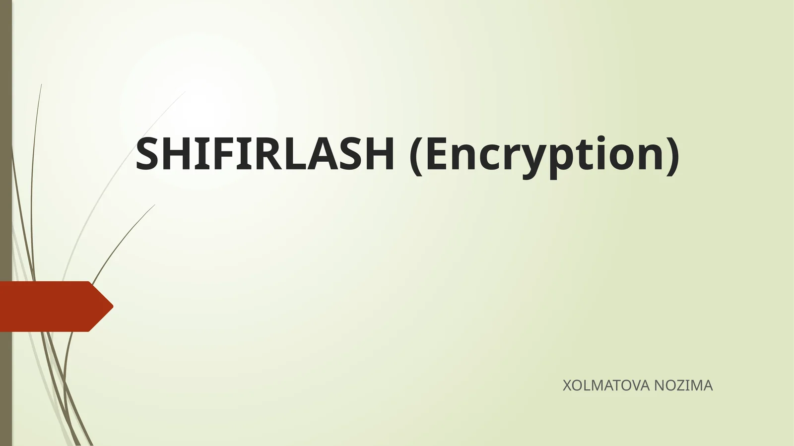 SHIFIRLASH (Encryption)