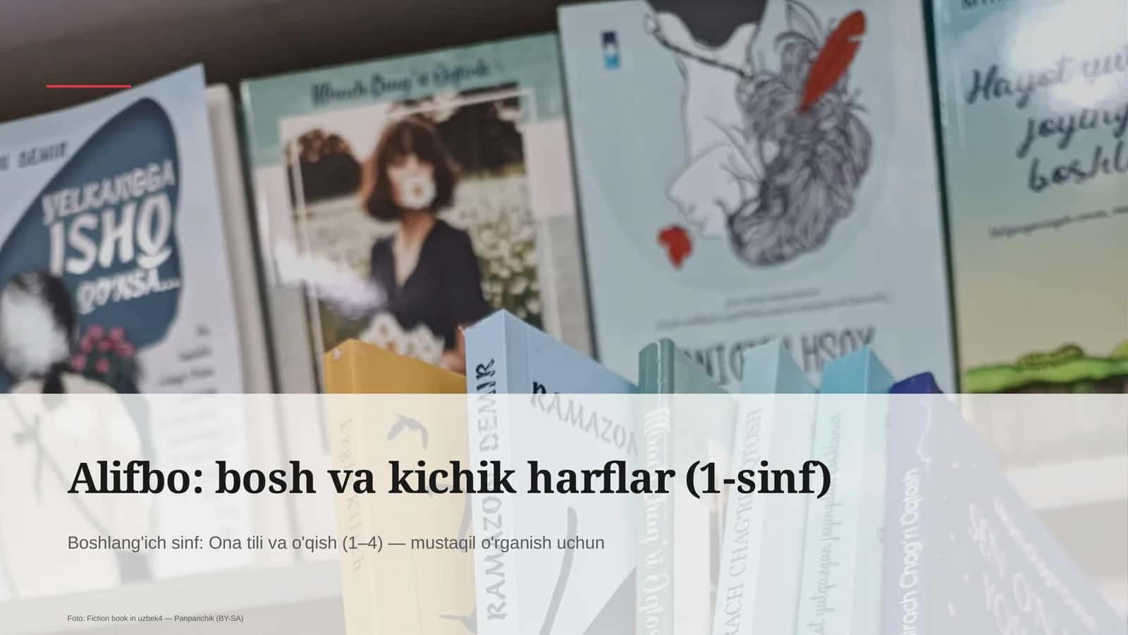 Alifbo: bosh va kichik harflar (1-sinf)