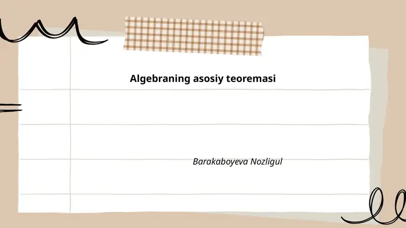 Algebraik tenglamalar