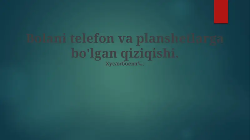 Mobil Telefon Foydalanuvchilar Sonining Ko'rsatkichi