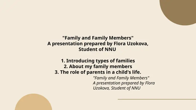 Family and Family Members