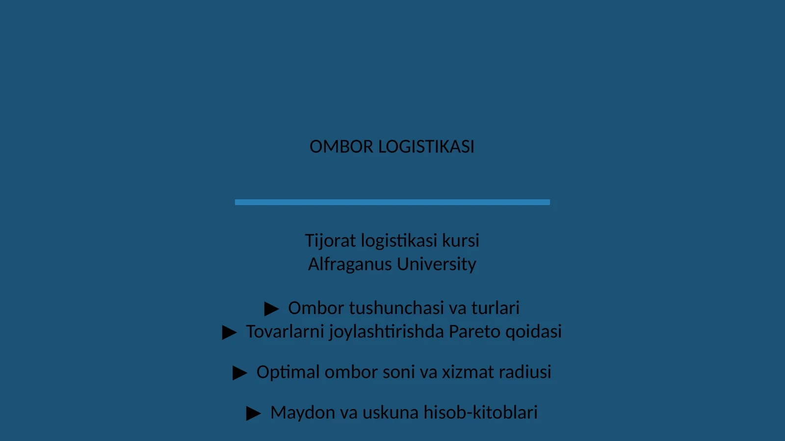 OMBOR LOGISTIKASI
