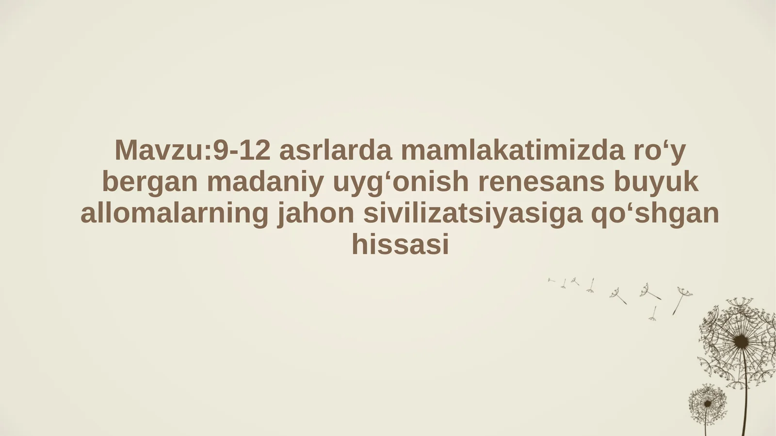 Tarix mustaqil ish