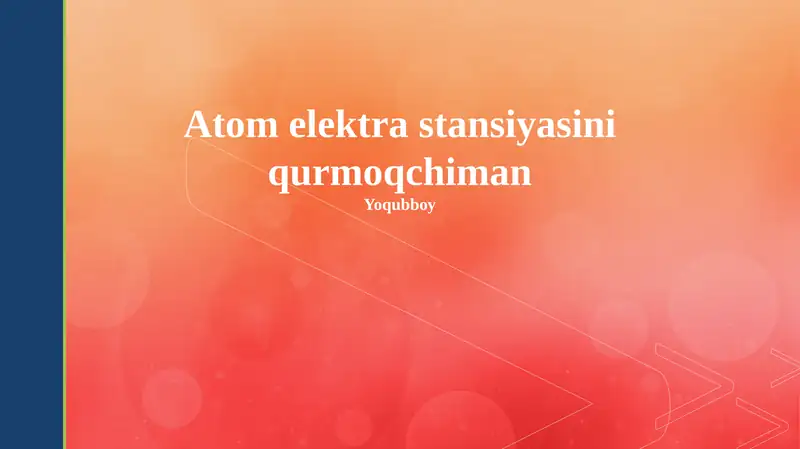 Atom elektr stansiyasi qurish