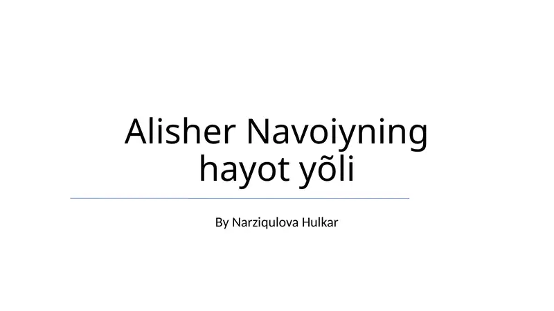 Navoiyning "Xamsa"si