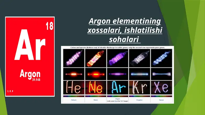 Argon elementi