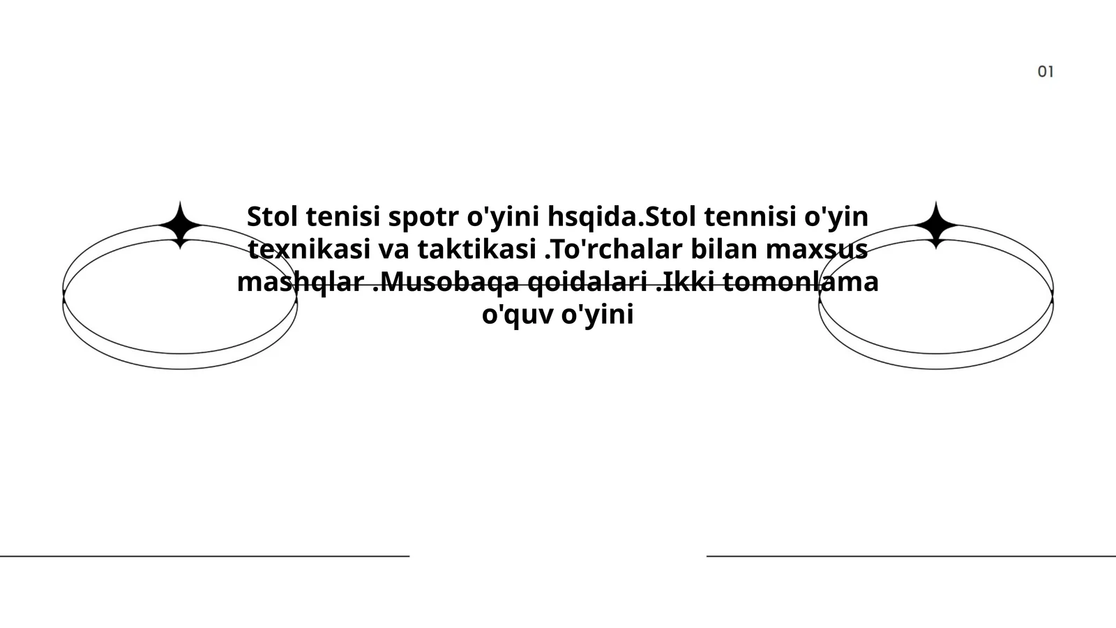 Stol tennisi o'yini