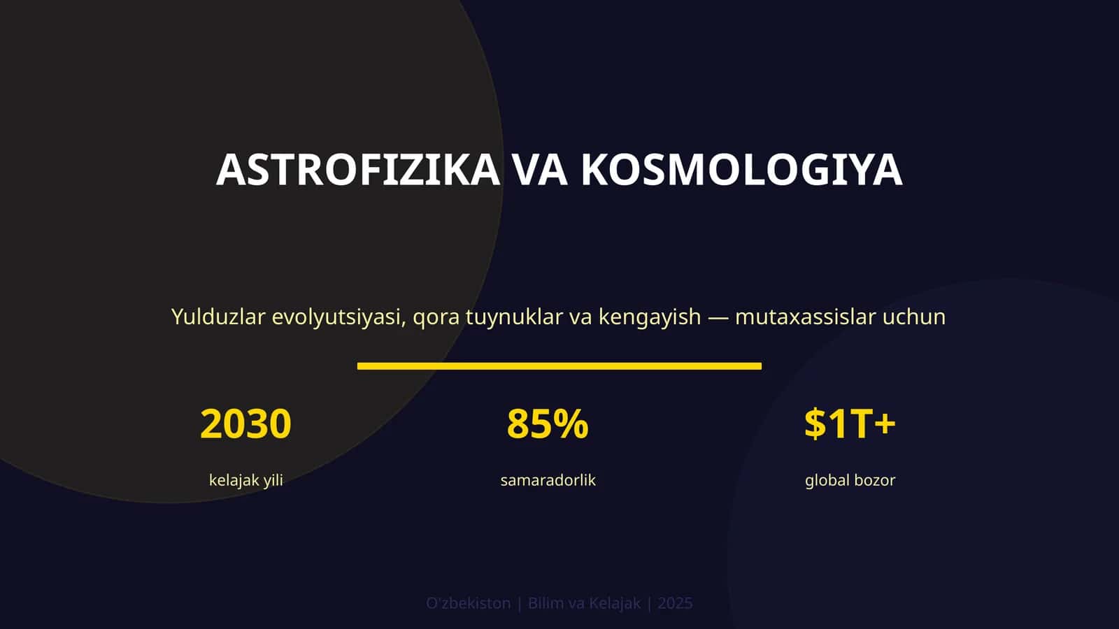 Astrofizika va Kosmologiya