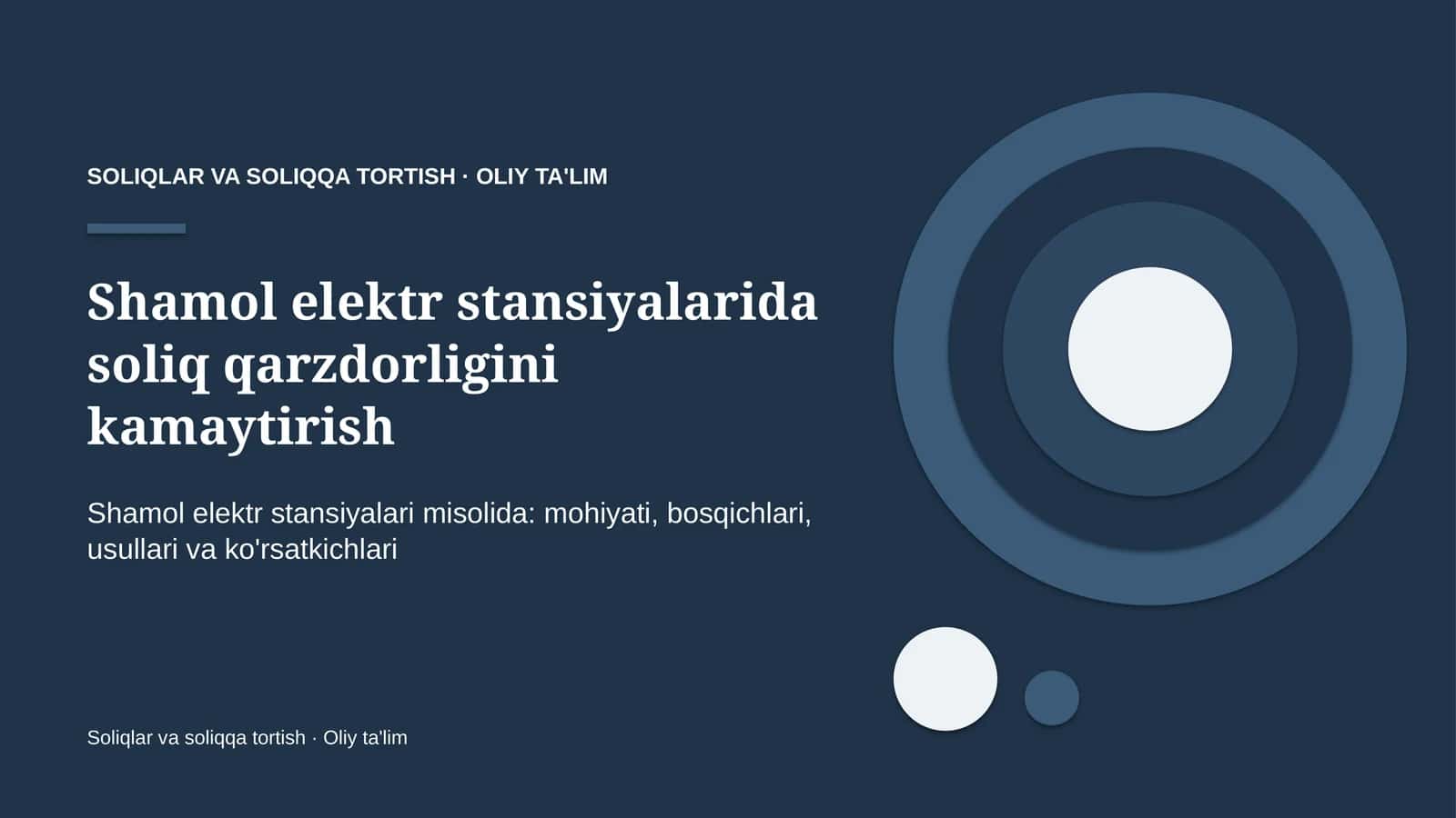 shamol elektr stansiyalarida soliq qarzdorligini kamaytirish 6949