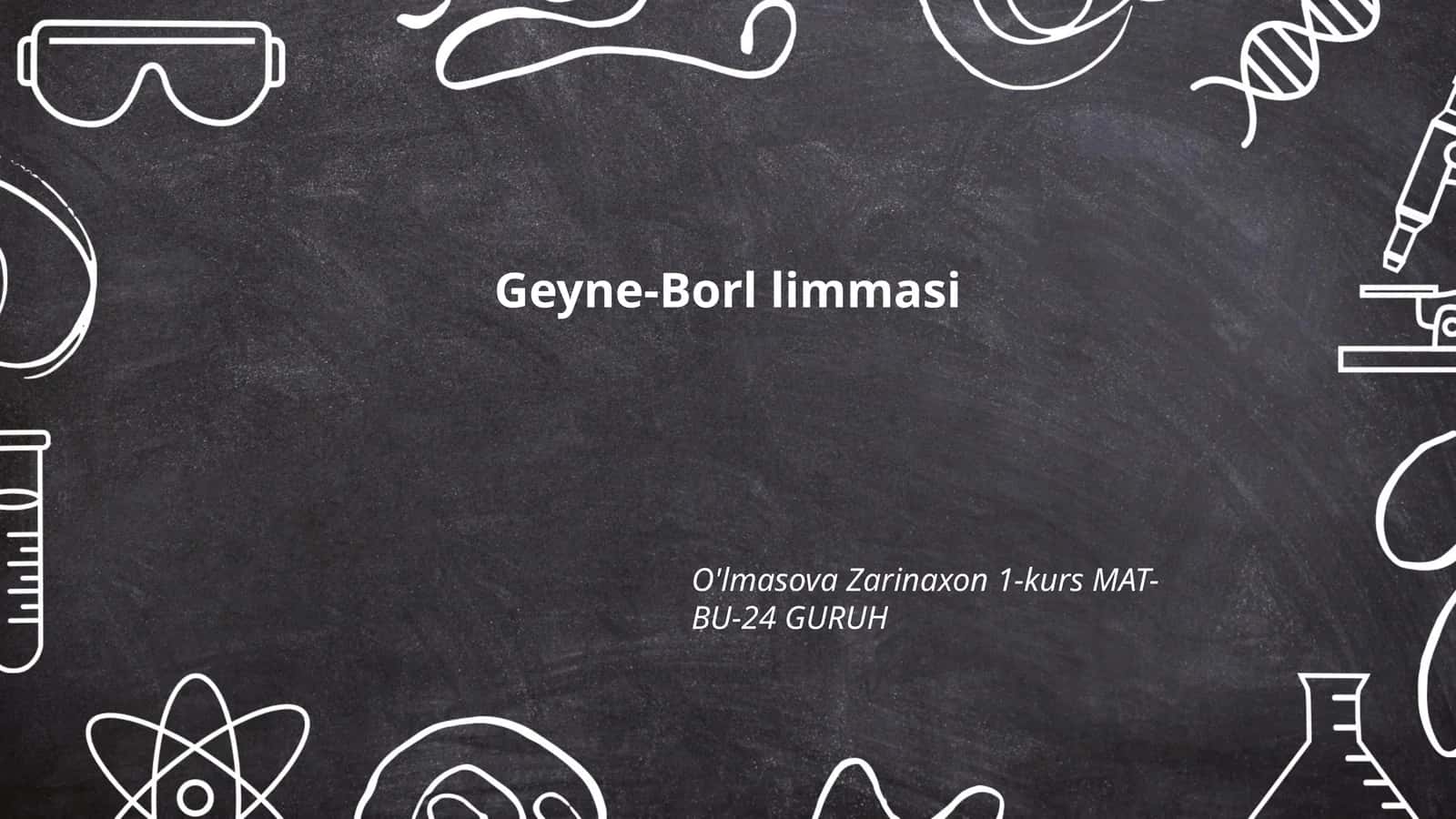 Geyne-Borl lemmasi