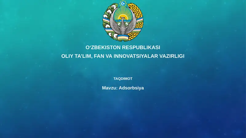 Adsorbsiya: Ta'rif va Turlari