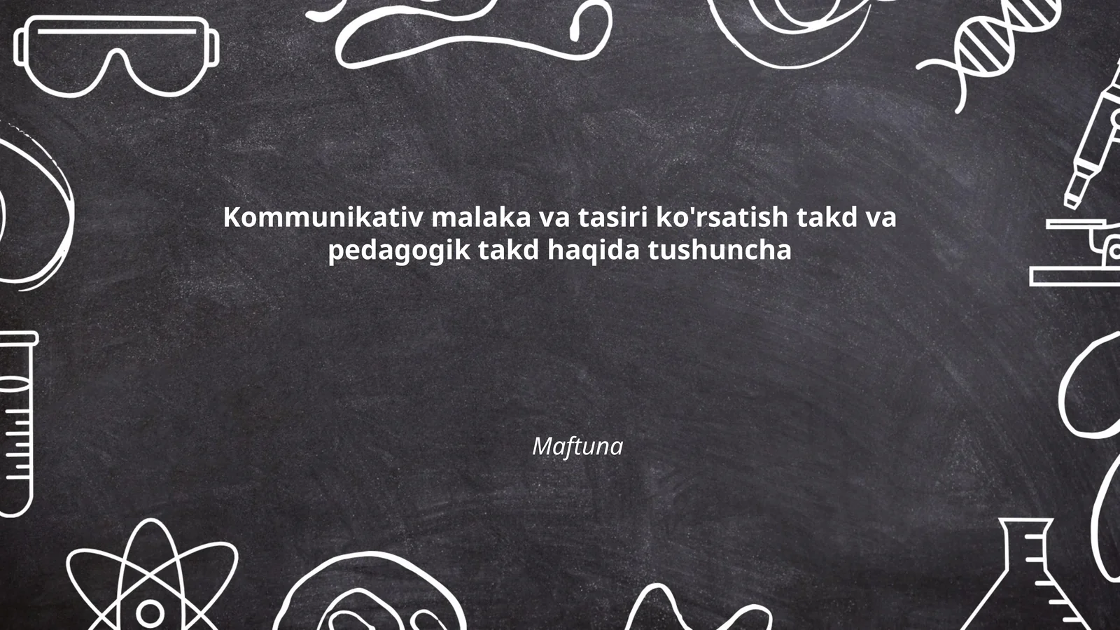 Kommunikativ malaka va tasiri ko'rsatish takd va pedagogik takd haqida tushuncha