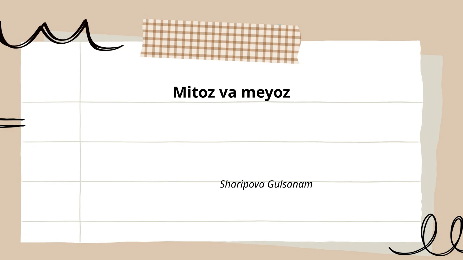 Mitoz va meyoz
