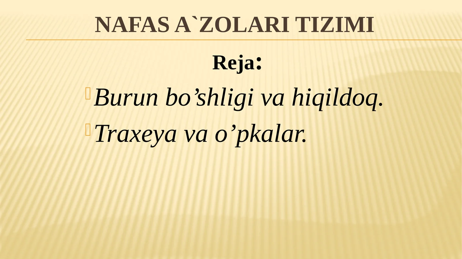 NAfas A`zolari Tizimi