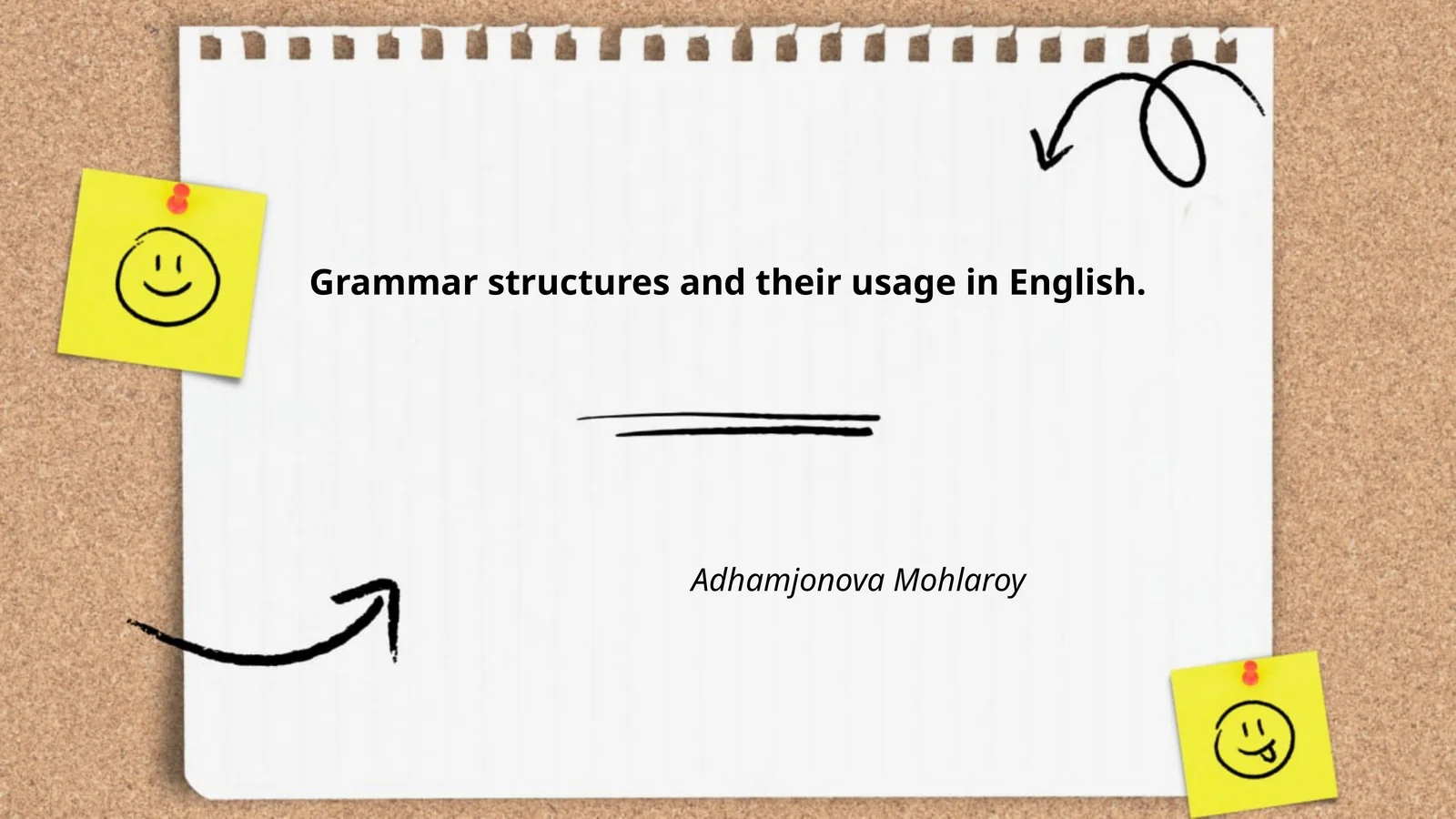 Grammar structures and their usage in English