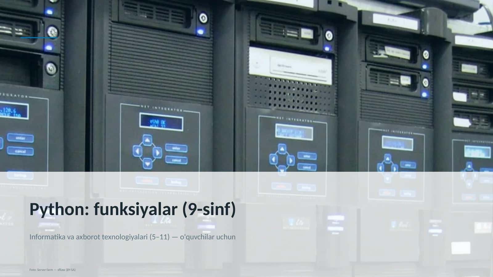 Python: funksiyalar (9-sinf)