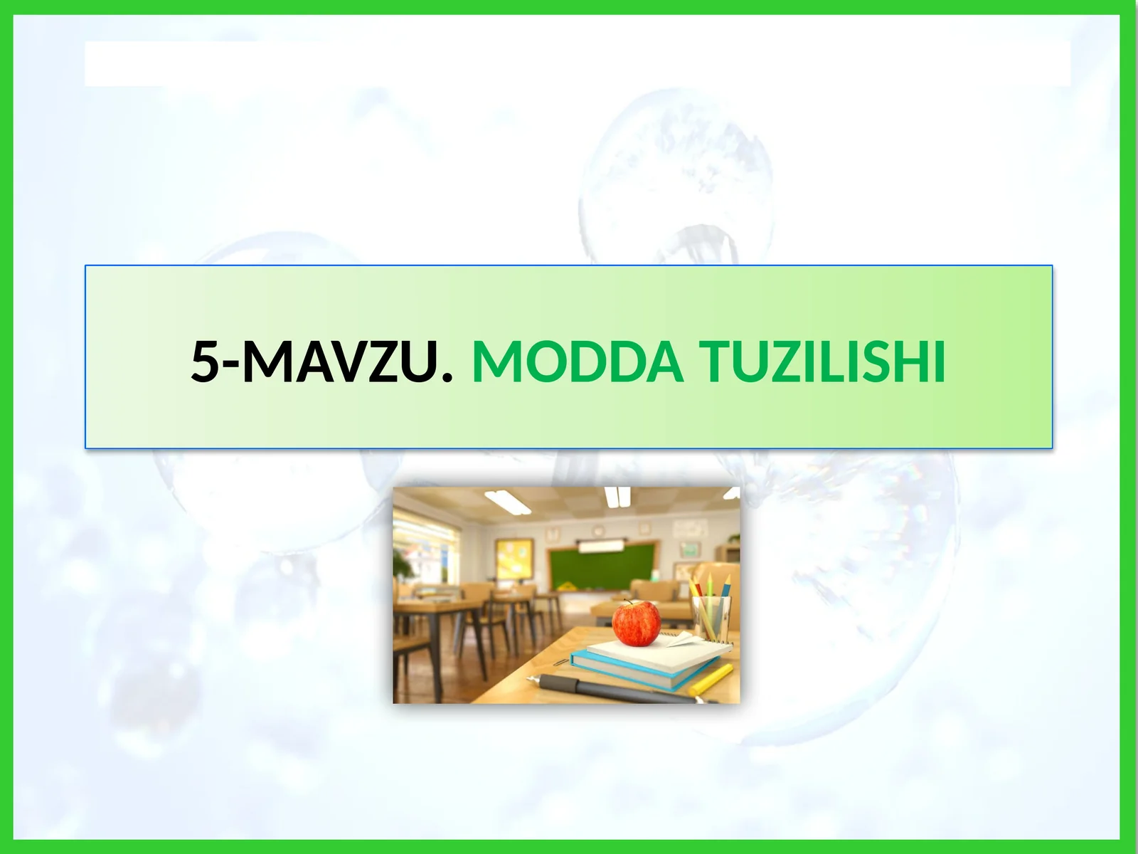 MAVZU.MODDA TUZILISHI