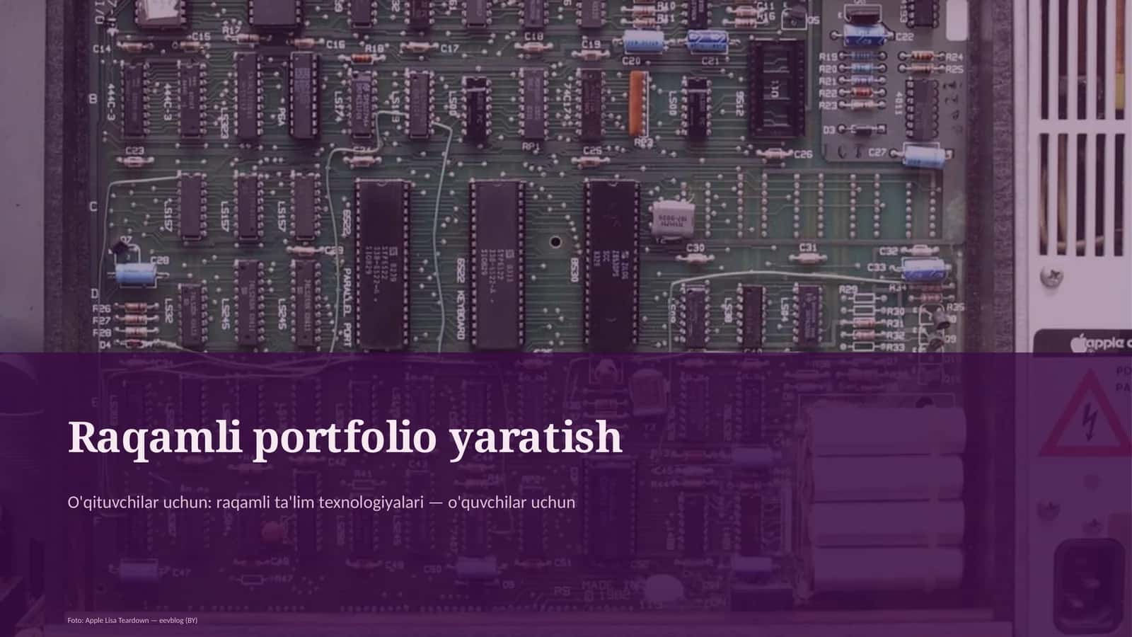 Raqamli portfolio yaratish