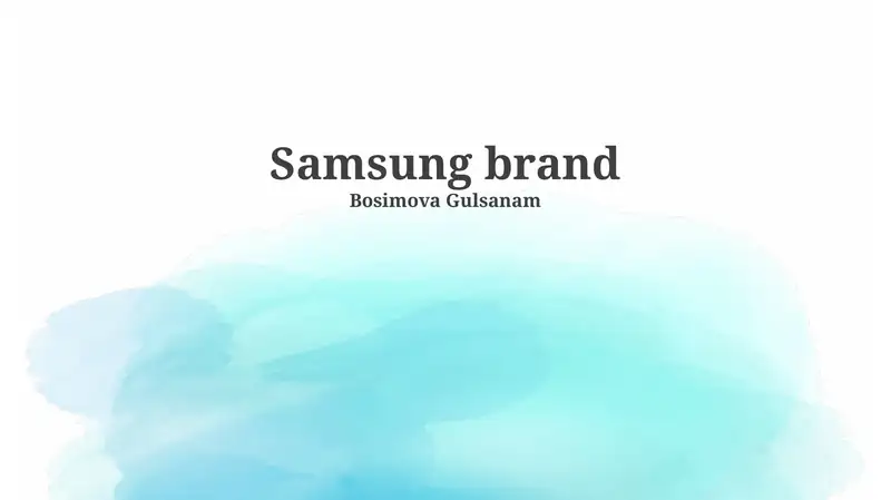 Samsung brand