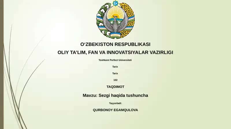 Sezgi haqida tushuncha