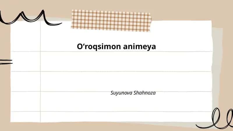 Oʻroqsimon anaemiya