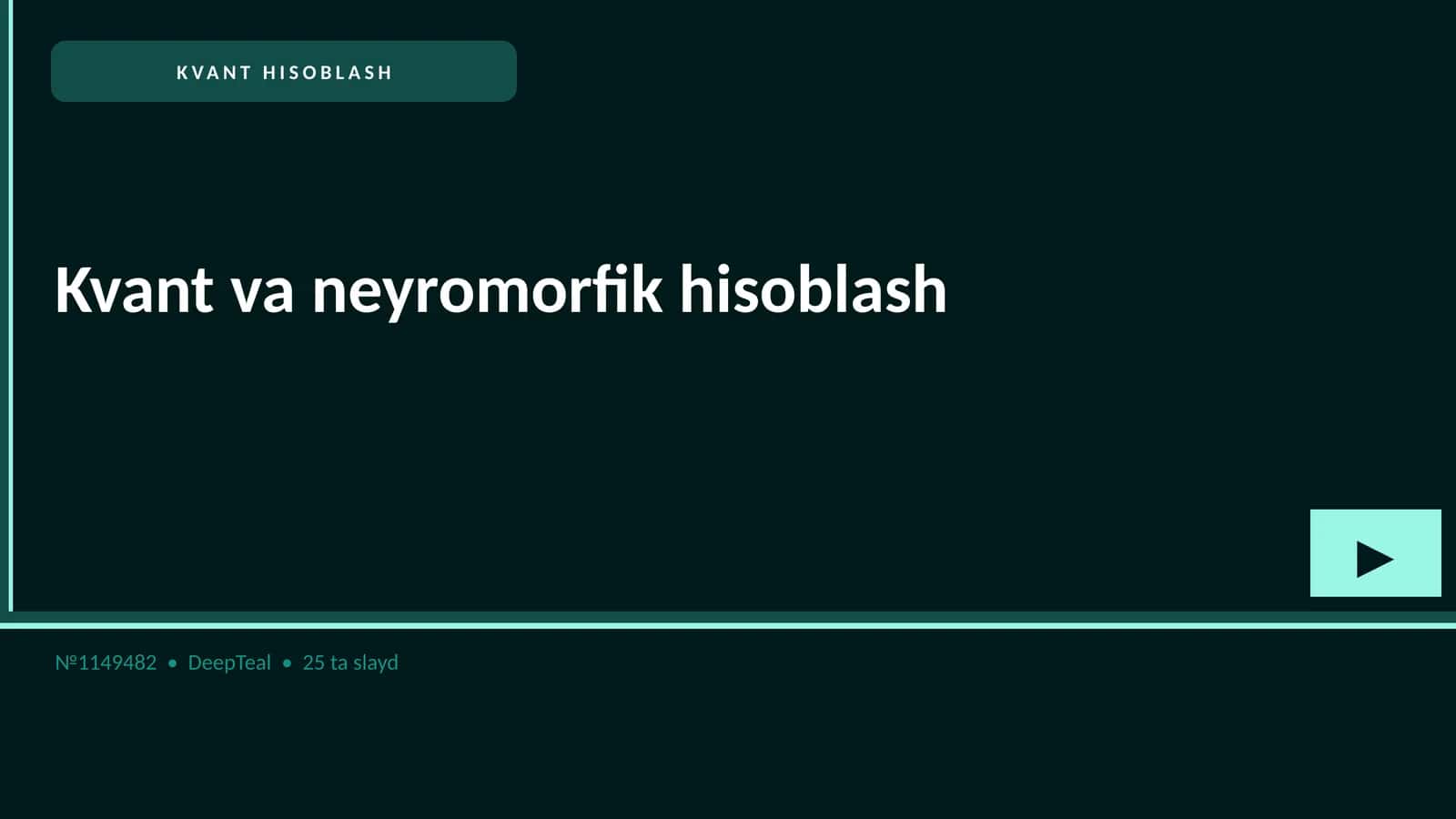 Kvant va neyromorfik hisoblash