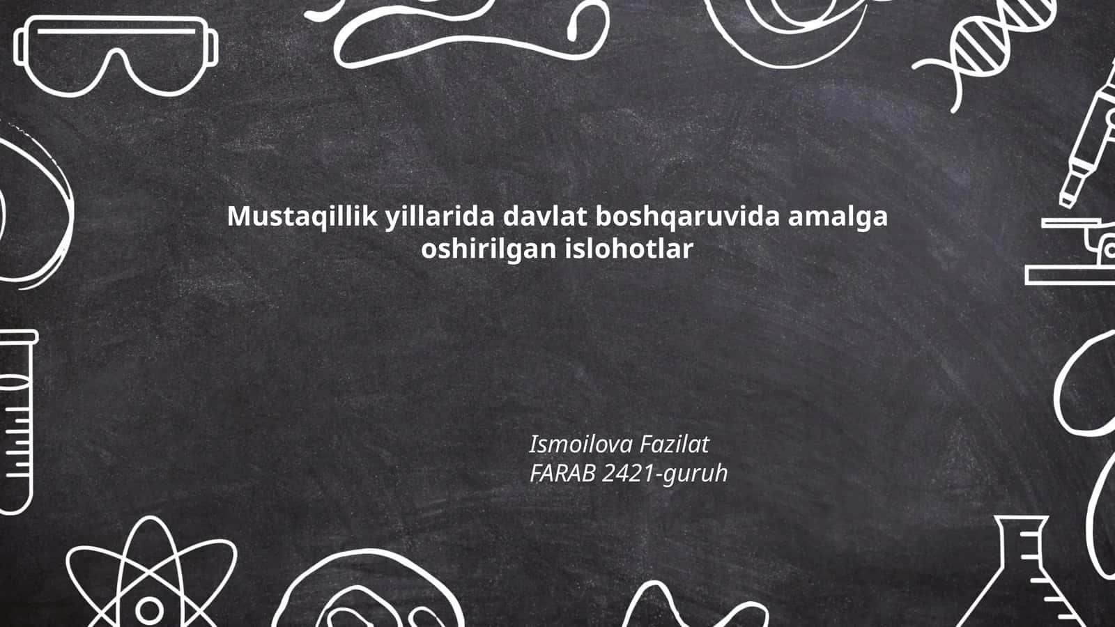 Iqtisodiy Islohotlar