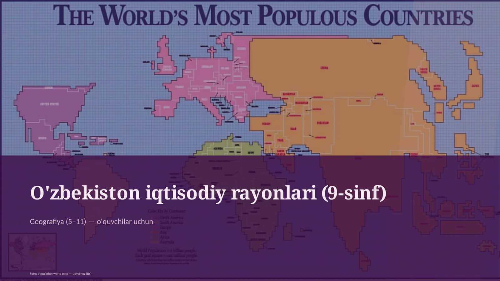 O'zbekiston iqtisodiy rayonlari (9-sinf)