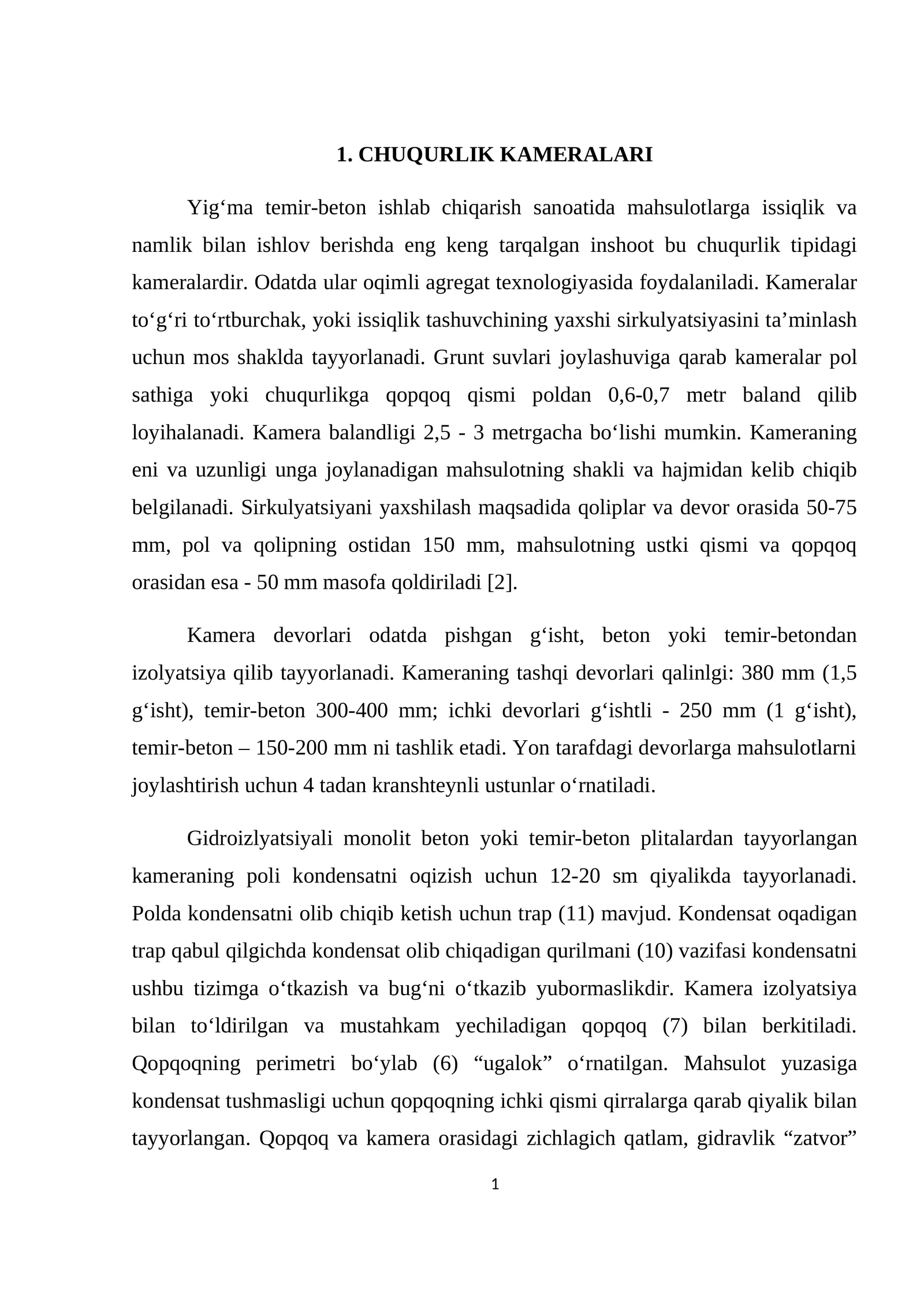 CHUQURLIK KAMERALARI