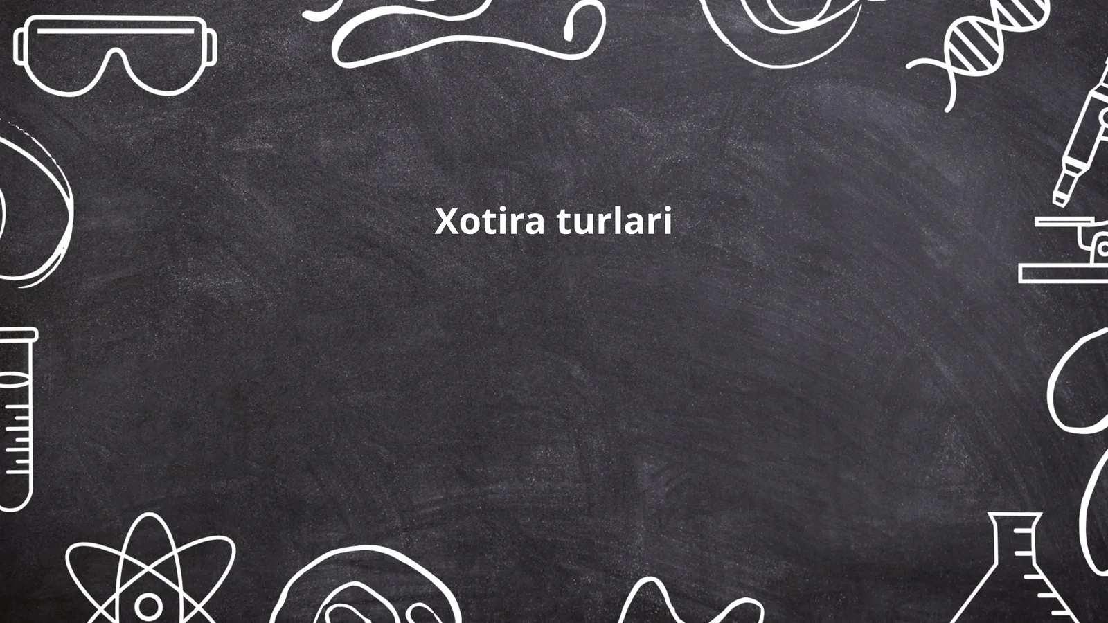 Xotira turlari