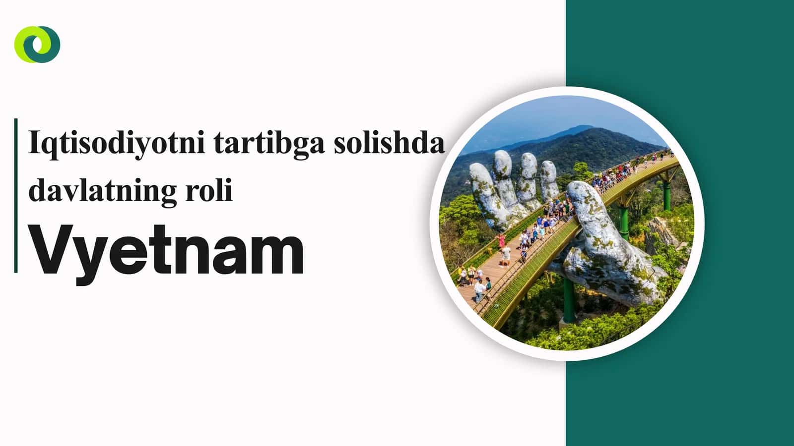 Iqtisodiyotni tartibga solishda davlatning roli Vyetnam